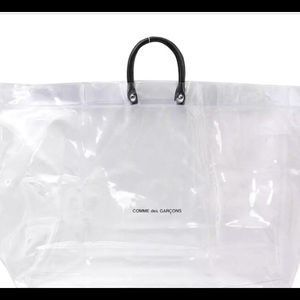 Comme des Garçons Black logo tote